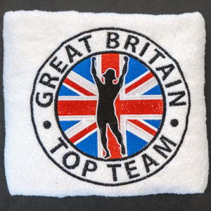 GBTT White Large bath towell with logo